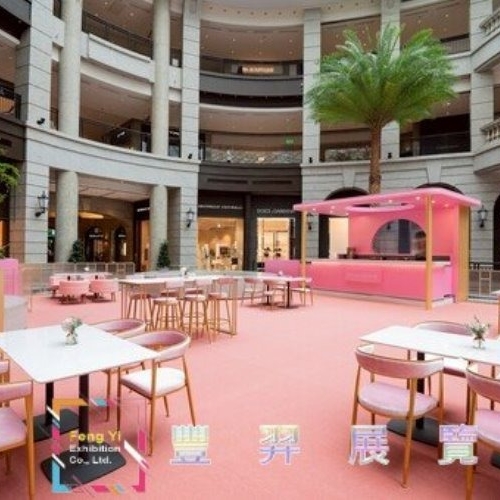 2025年 BELLAVITA 寶麗廣場咖啡館-母親節活動,美美的粉紅色地毯～